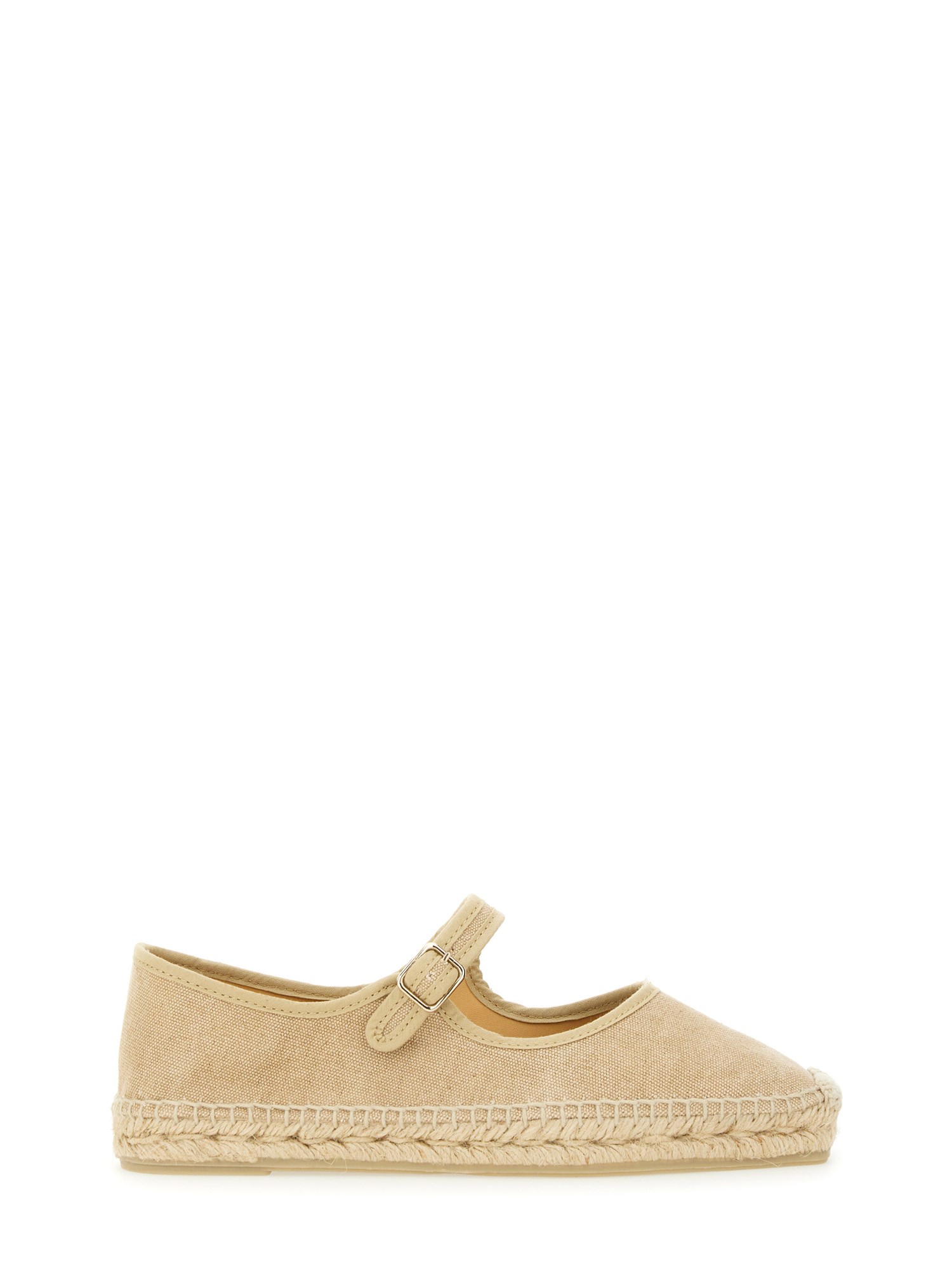 Shop Castaã±er Espadrille "padua" In Beige