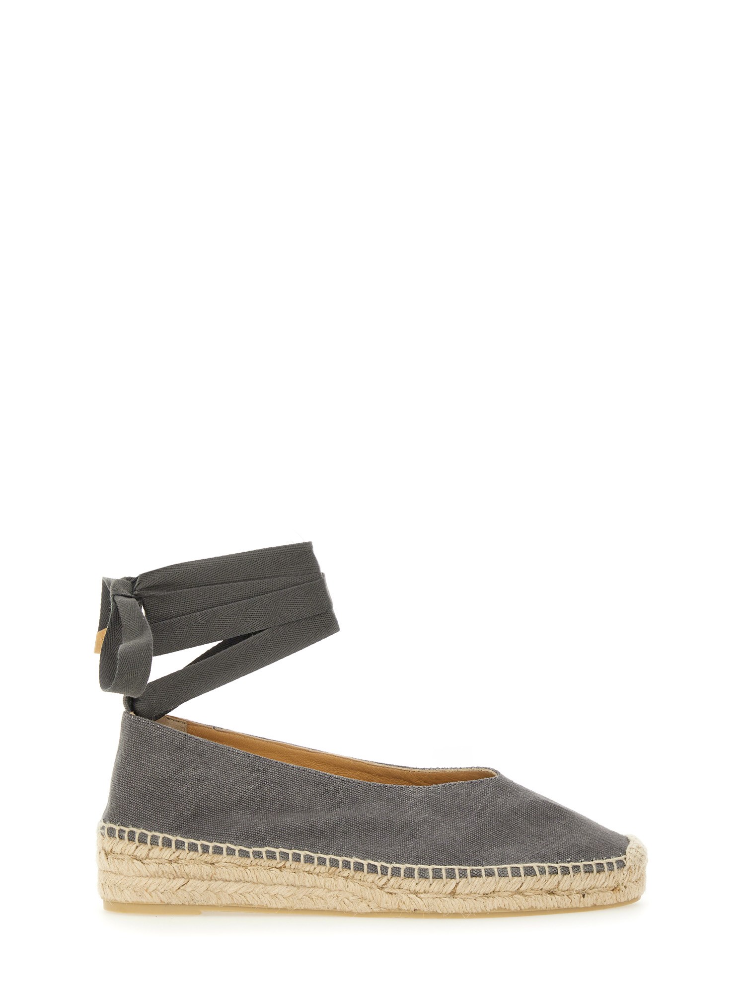 Shop Castaã±er Espadrille "gea" In Grey