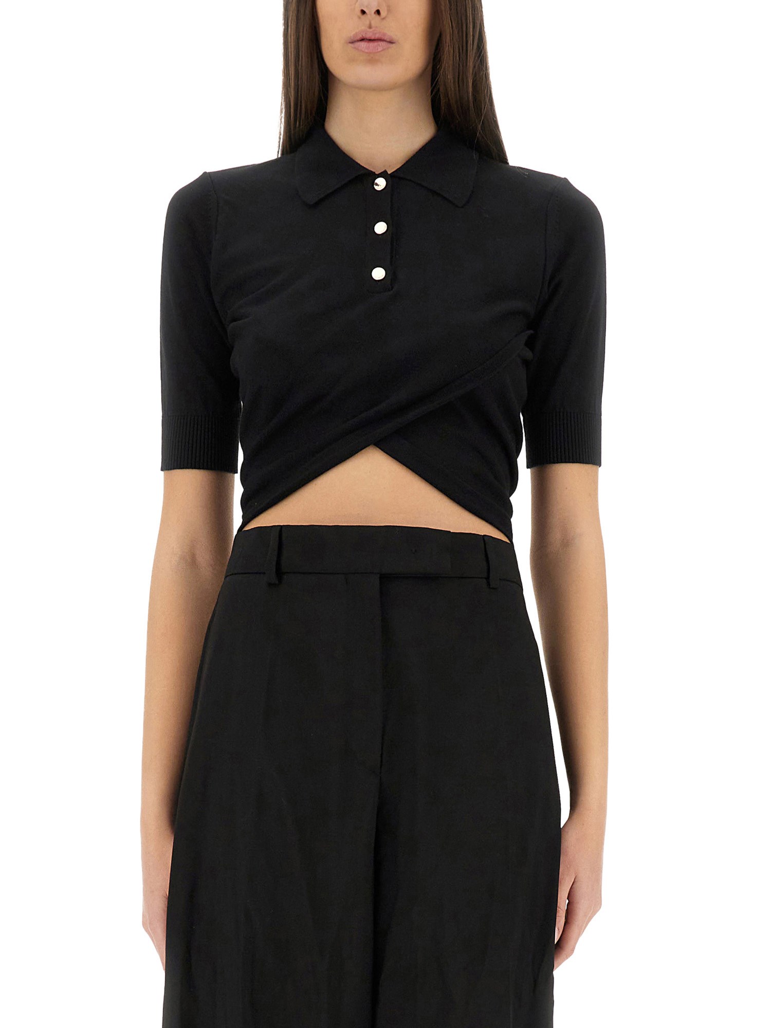 Sportmax Black Shaker Top In Black