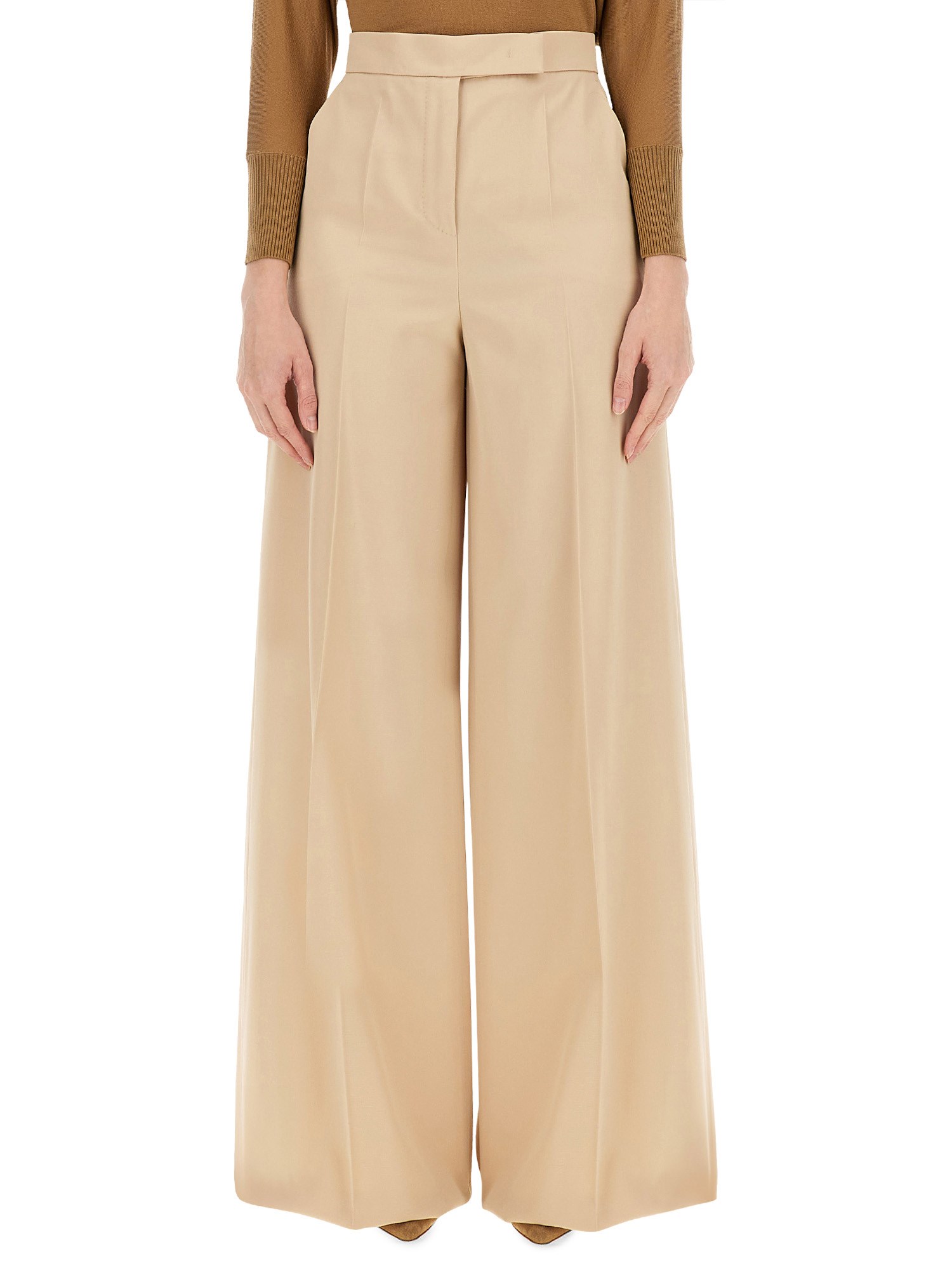 Max Mara Fagus Trousers In Beige