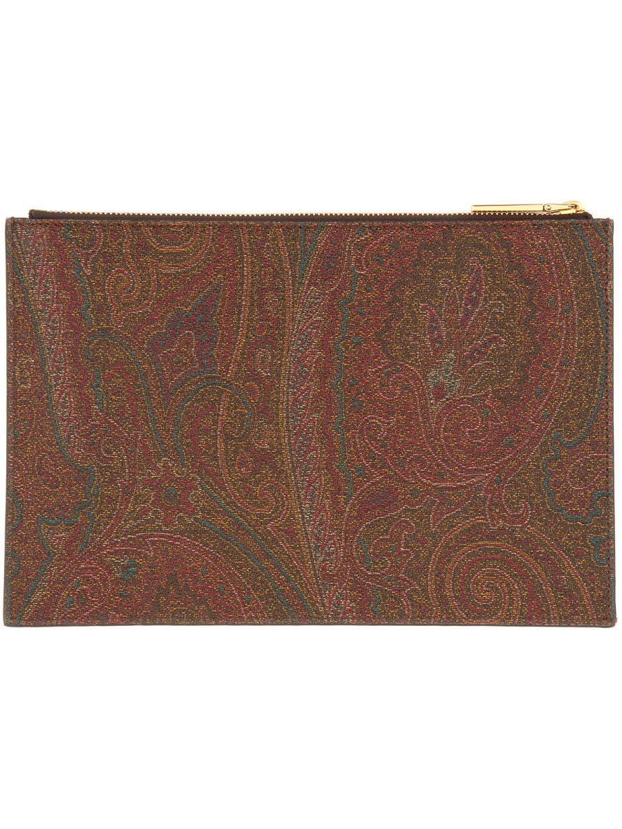 POUCH IN PAISLEY JACQUARD MEDIUM