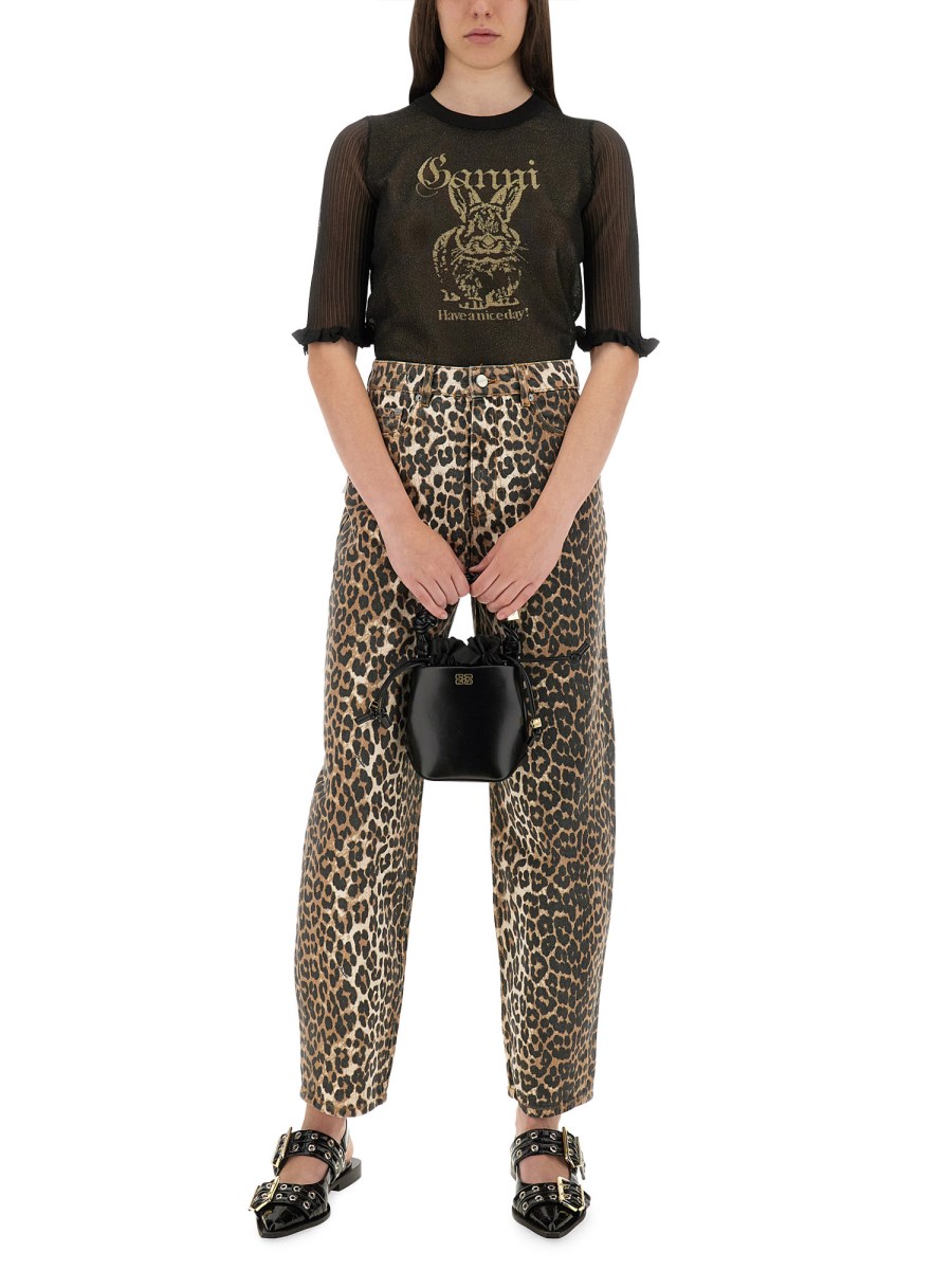 TOP IN JACQUARD TRASPARENTE