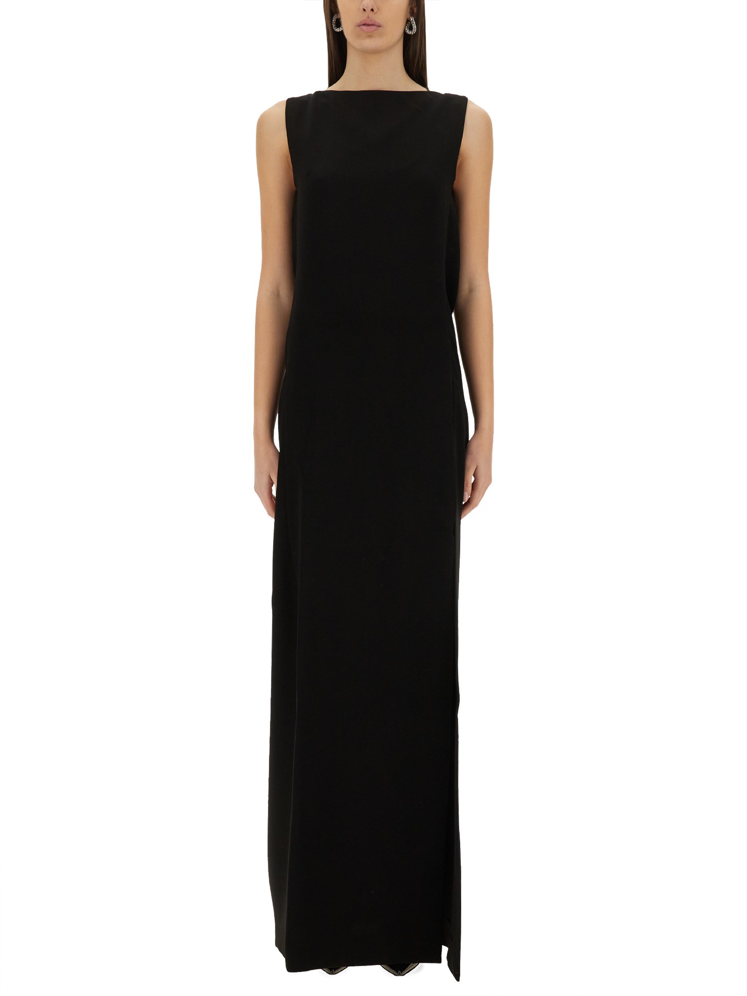 Max Mara Dress Woman Black In Black