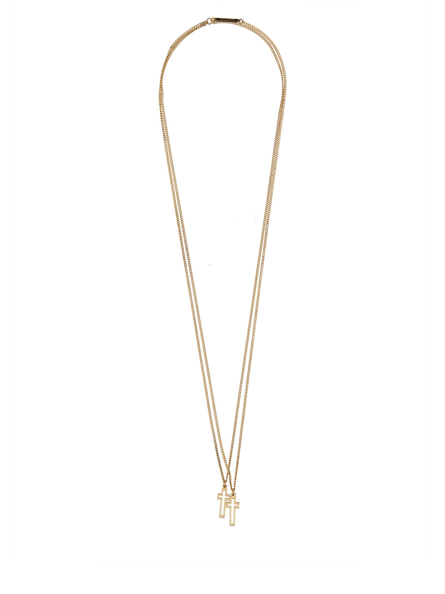 Shop Dsquared2 "jesus" Necklace In Gold