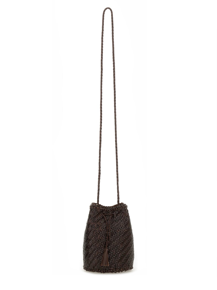 BORSA POMPOM DOUBLE JUMP TAN