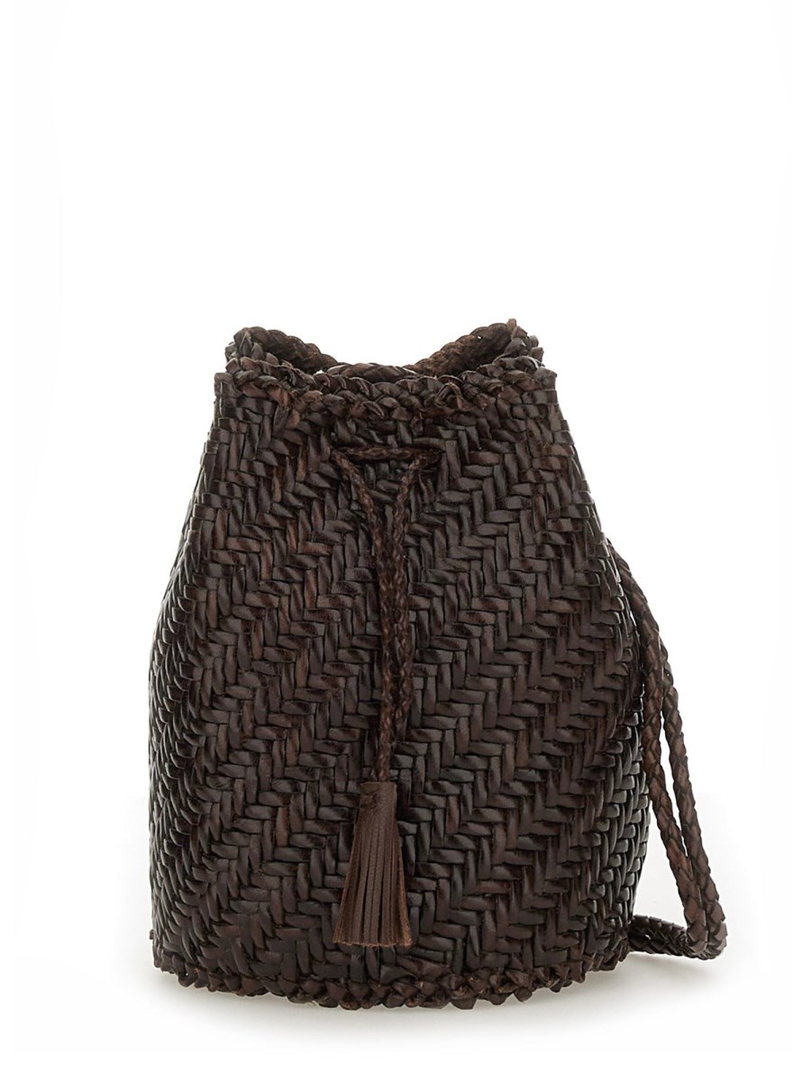 BORSA POMPOM DOUBLE JUMP TAN