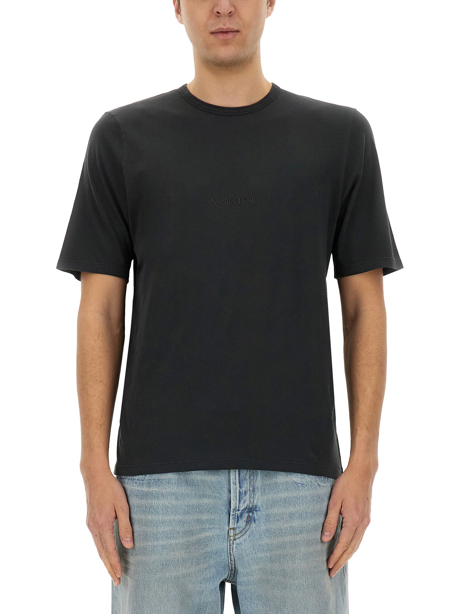 Saint laurent t-shirt with logo - saint laurent - Modalova