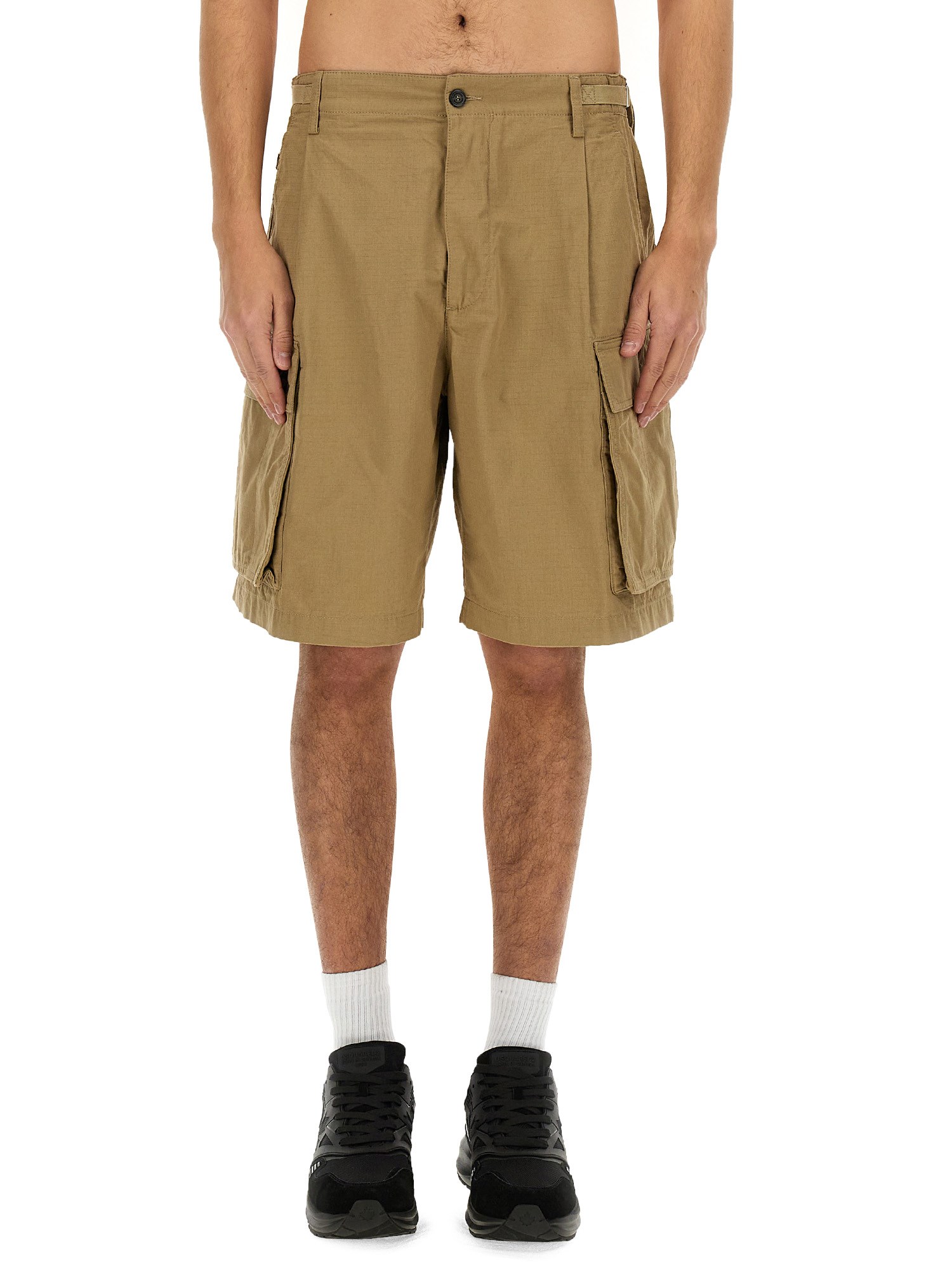 Dsquared2 'icon New Generation' Beige Cargo Shorts In Beige