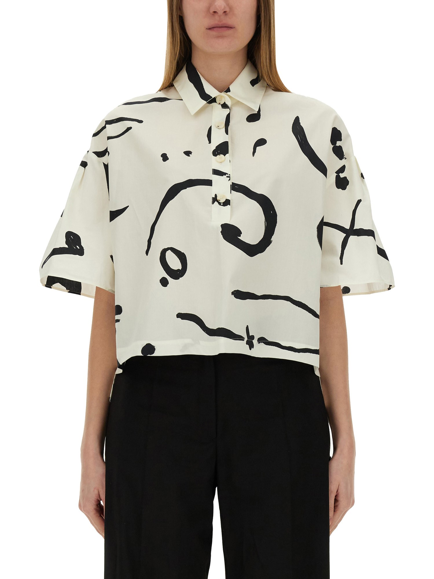ALYSI POLO SHIRT "PRINTED ORCHESTRA" 