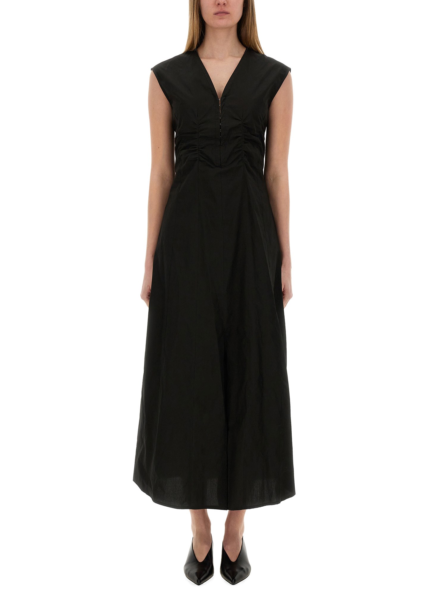 alysi long poplin dress
