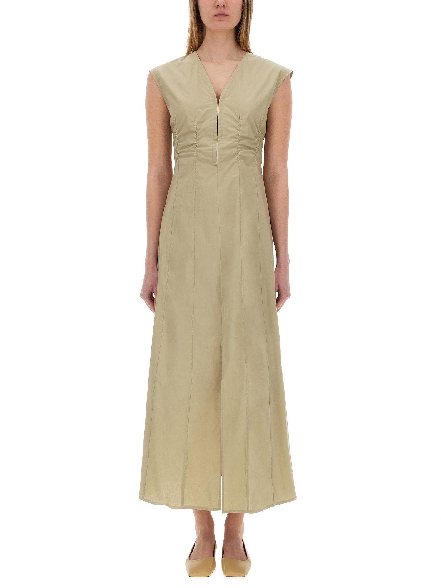 ALYSI LONG POPLIN DRESS 