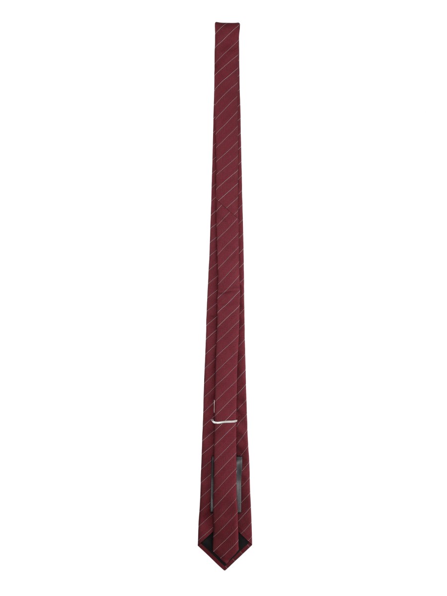 CRAVATTA IN JACQUARD A RIGHE