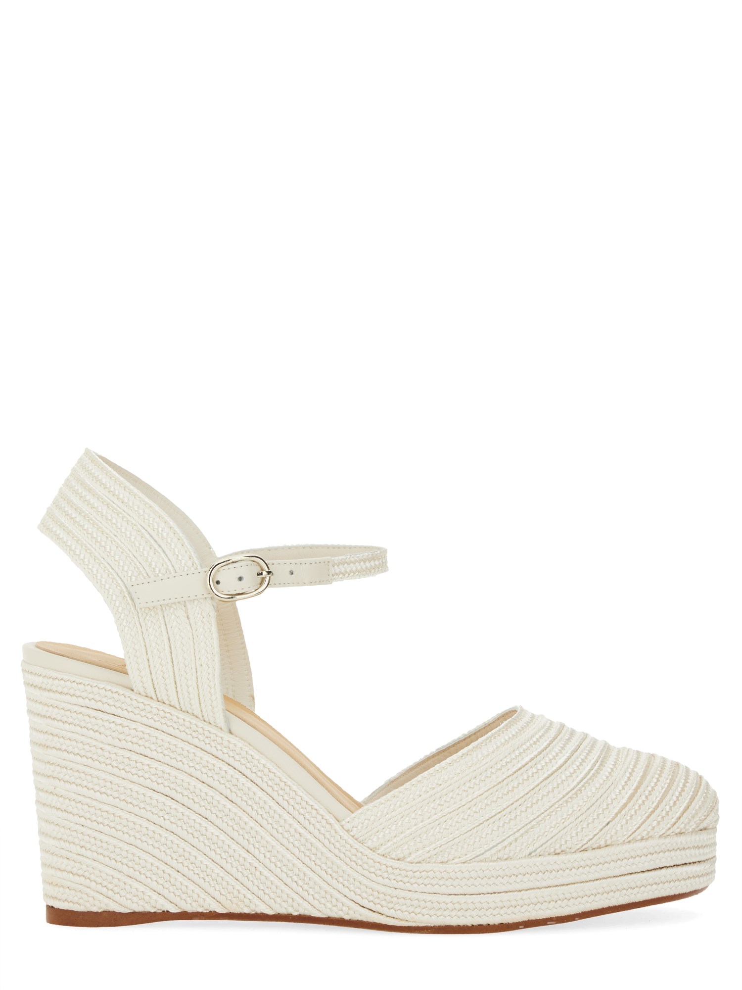 Shop Castaã±er Espadrille "carolyn" In White