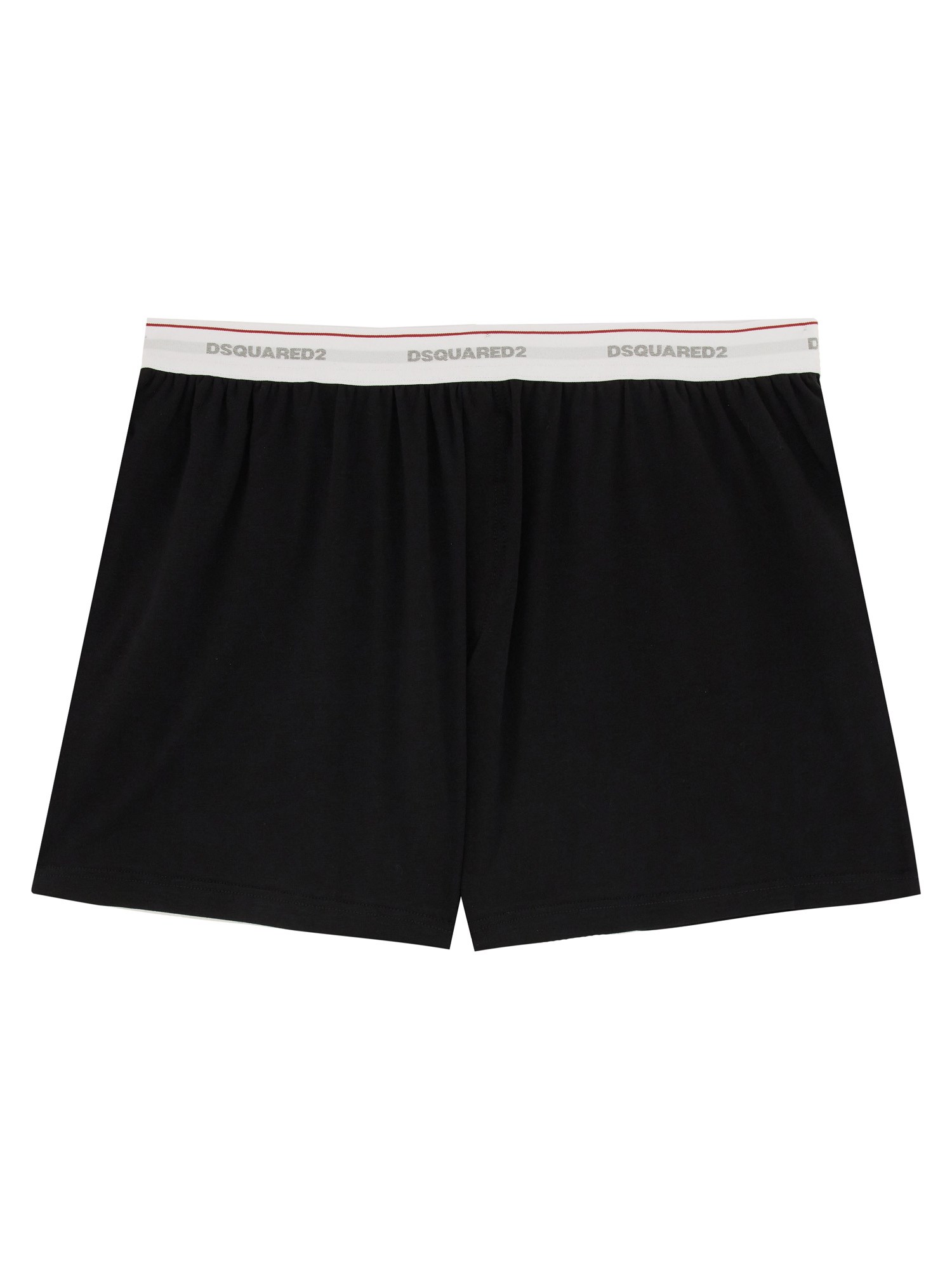 Dsquared2 Elastic Waistband Block Boxer Shorts In Black