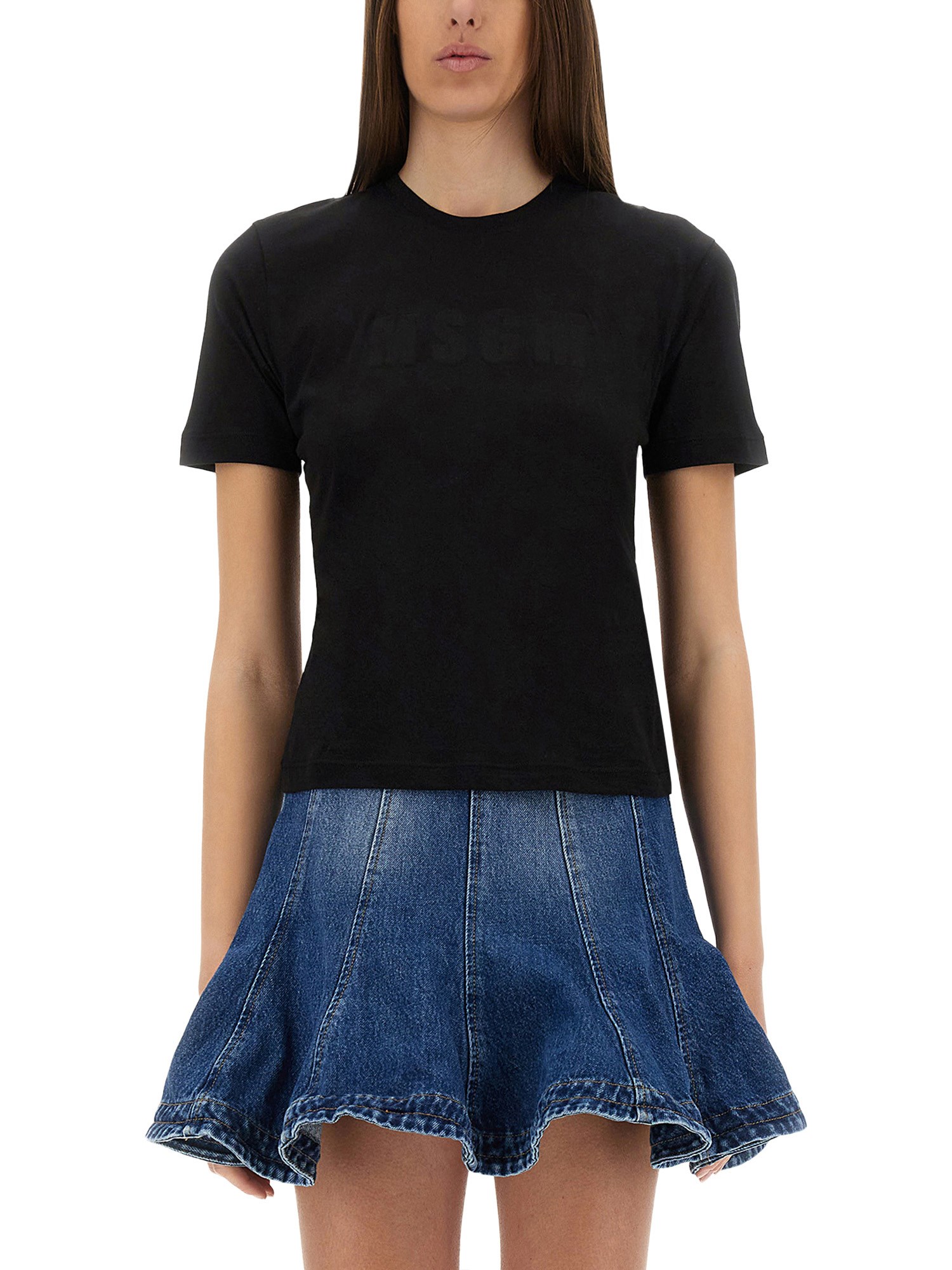 Msgm Slim Fit Crew Neck T-shirt