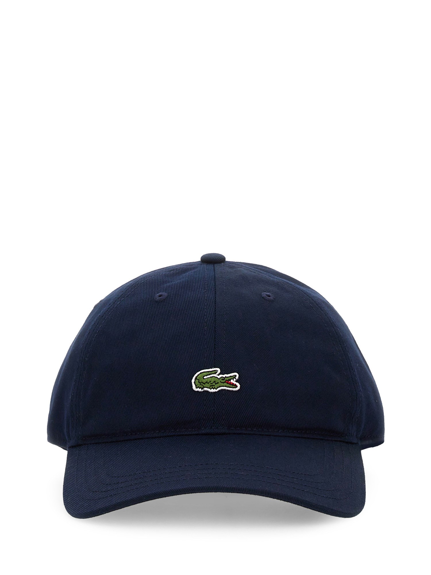 Shop Lacoste Baseball Hat With Logo In Blue