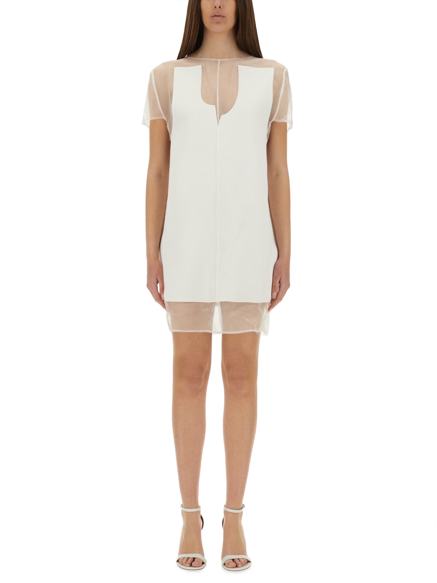 Khaite Winona Paneled Crepe Mini Dress