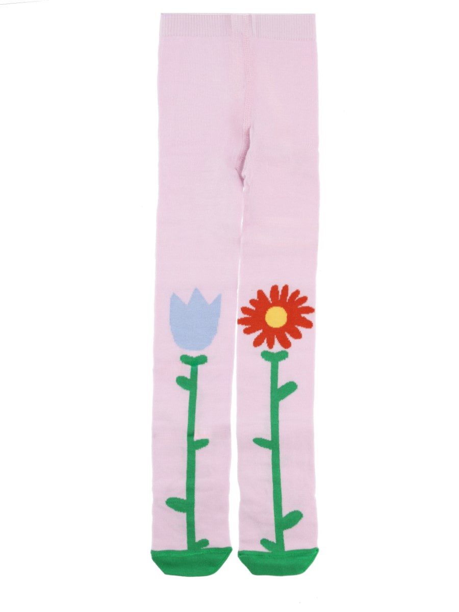 CALZEMAGLIE CON MOTIVO FLOREALE