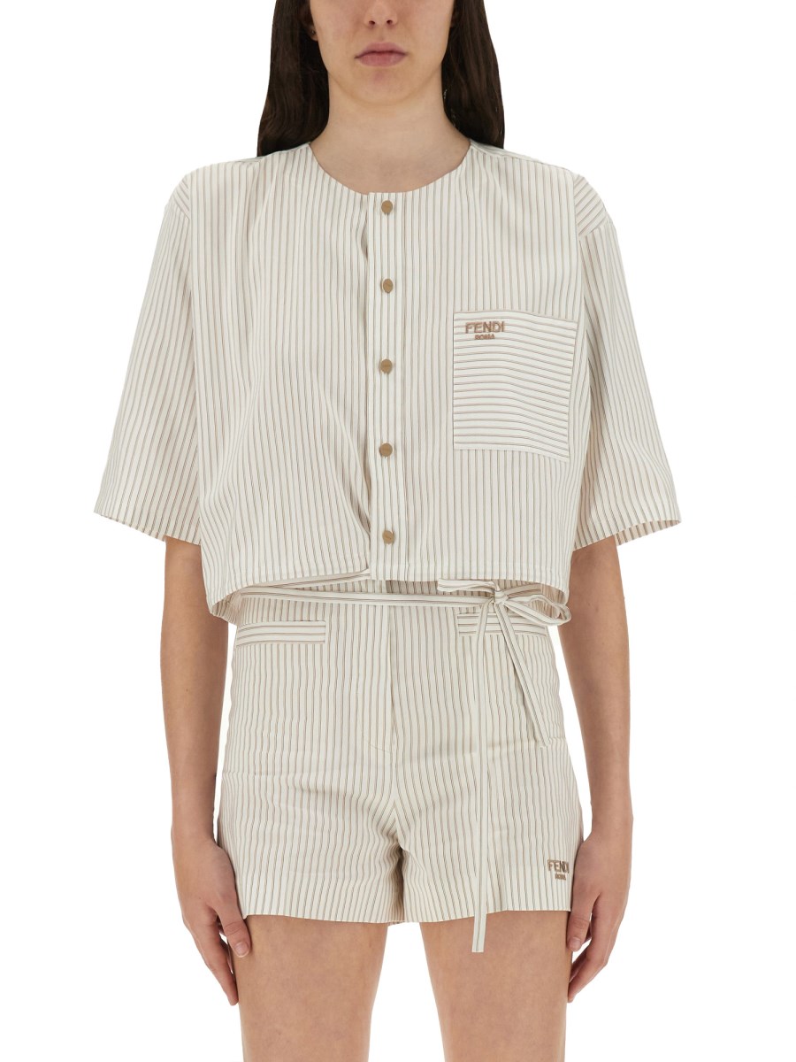 CAMICIA IN COTONE E SETA