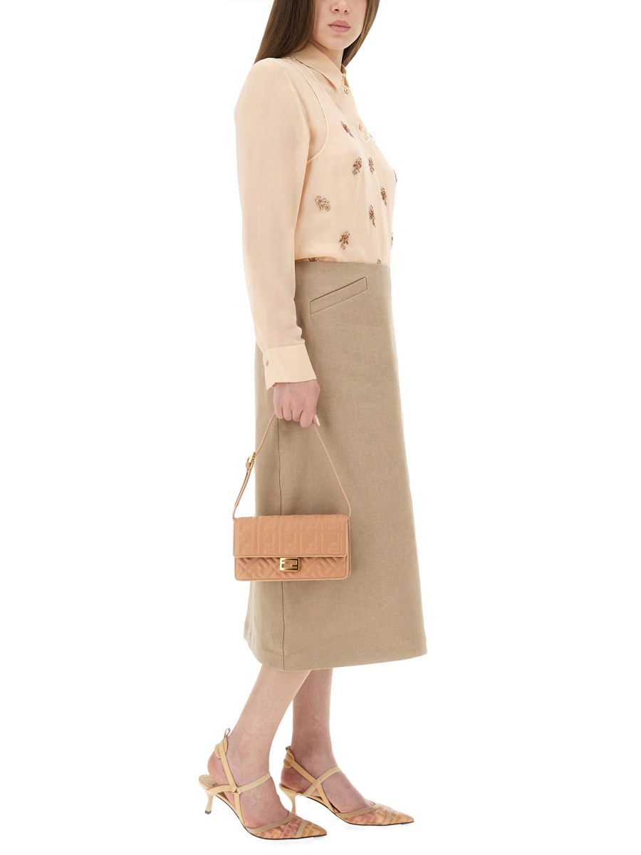 TOP IN GEORGETTE RICAMATA