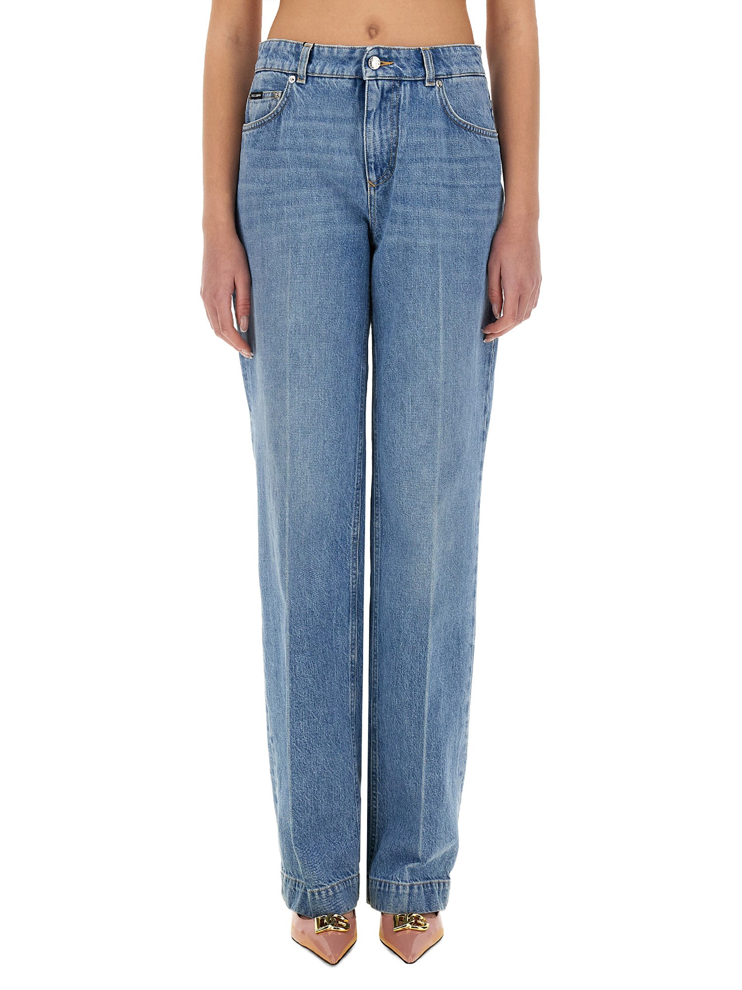 Dolce & Gabbana Denim Jeans In Multicolour
