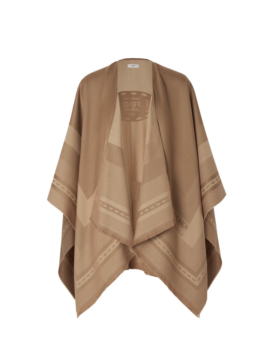 PONCHO IN LANA E CASHMERE