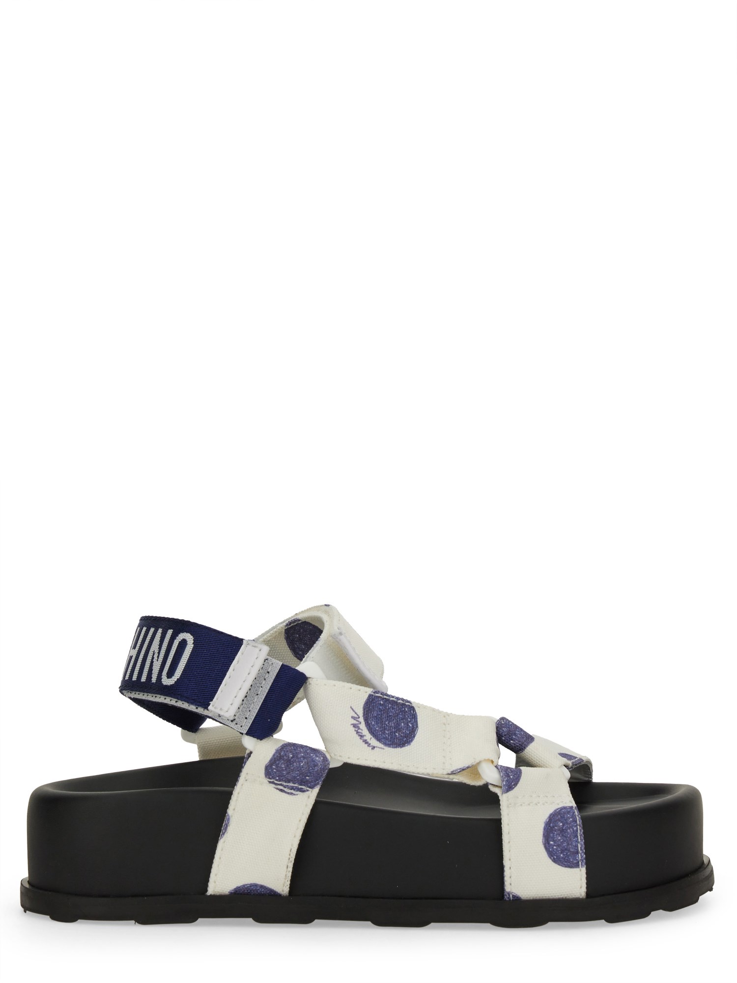 Shop Moschino Sandal With Logo