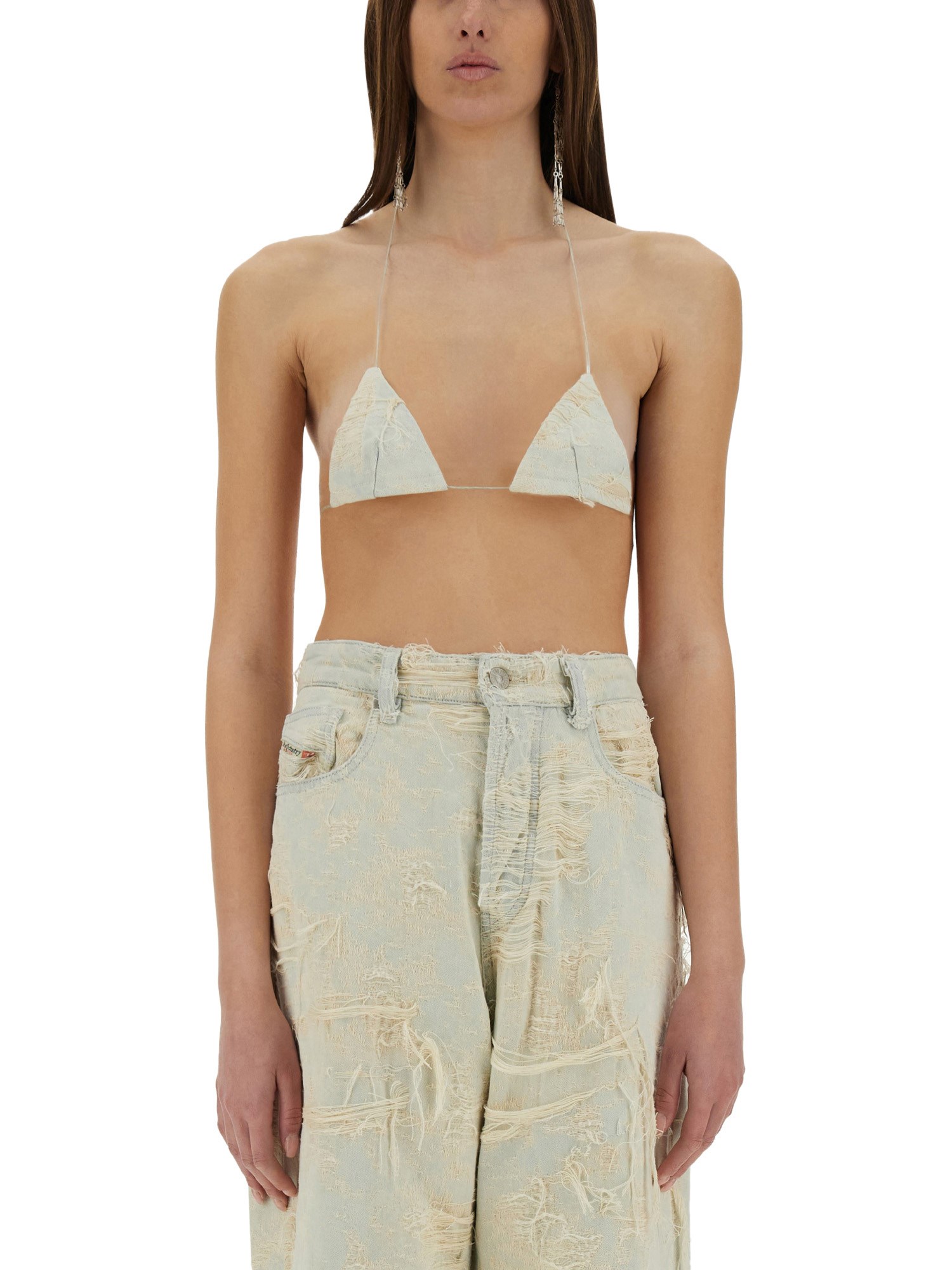 DIESEL JACQUARD DENIM TOP 