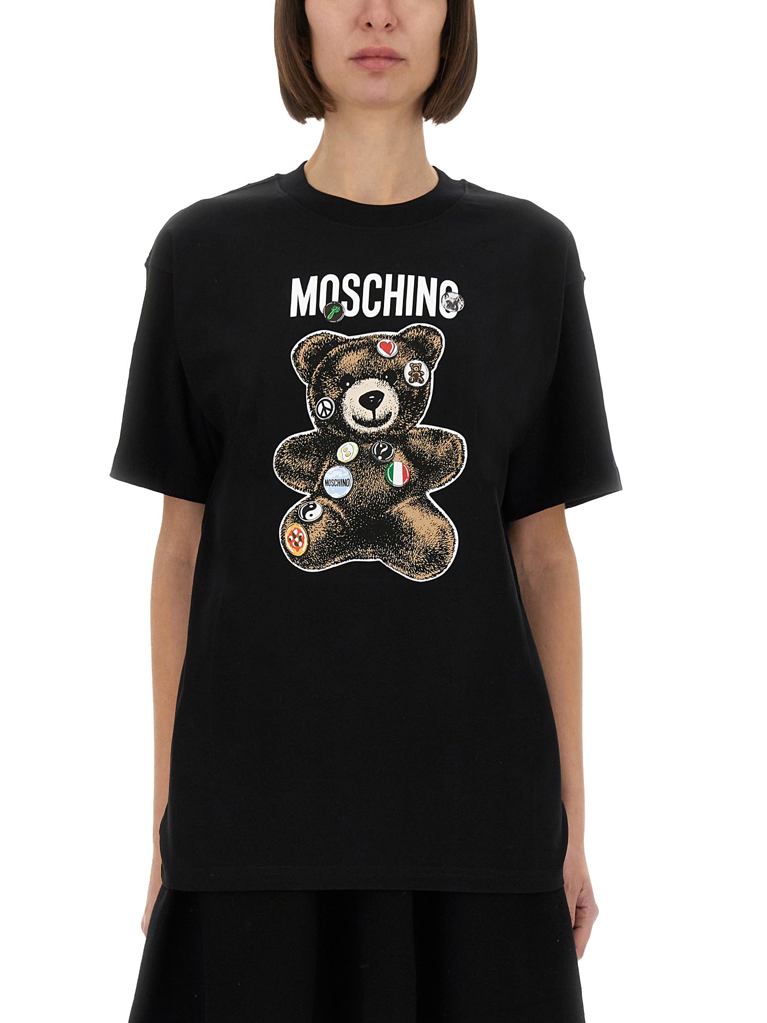 Moschino Graphic Print Crew Neck Short Sleeve T-shirt
