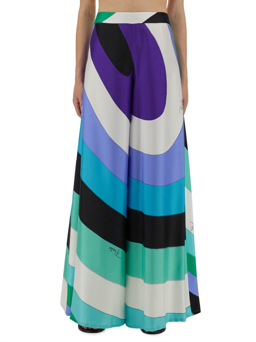 PANTALONE MAXI CON STAMPA IRIDE