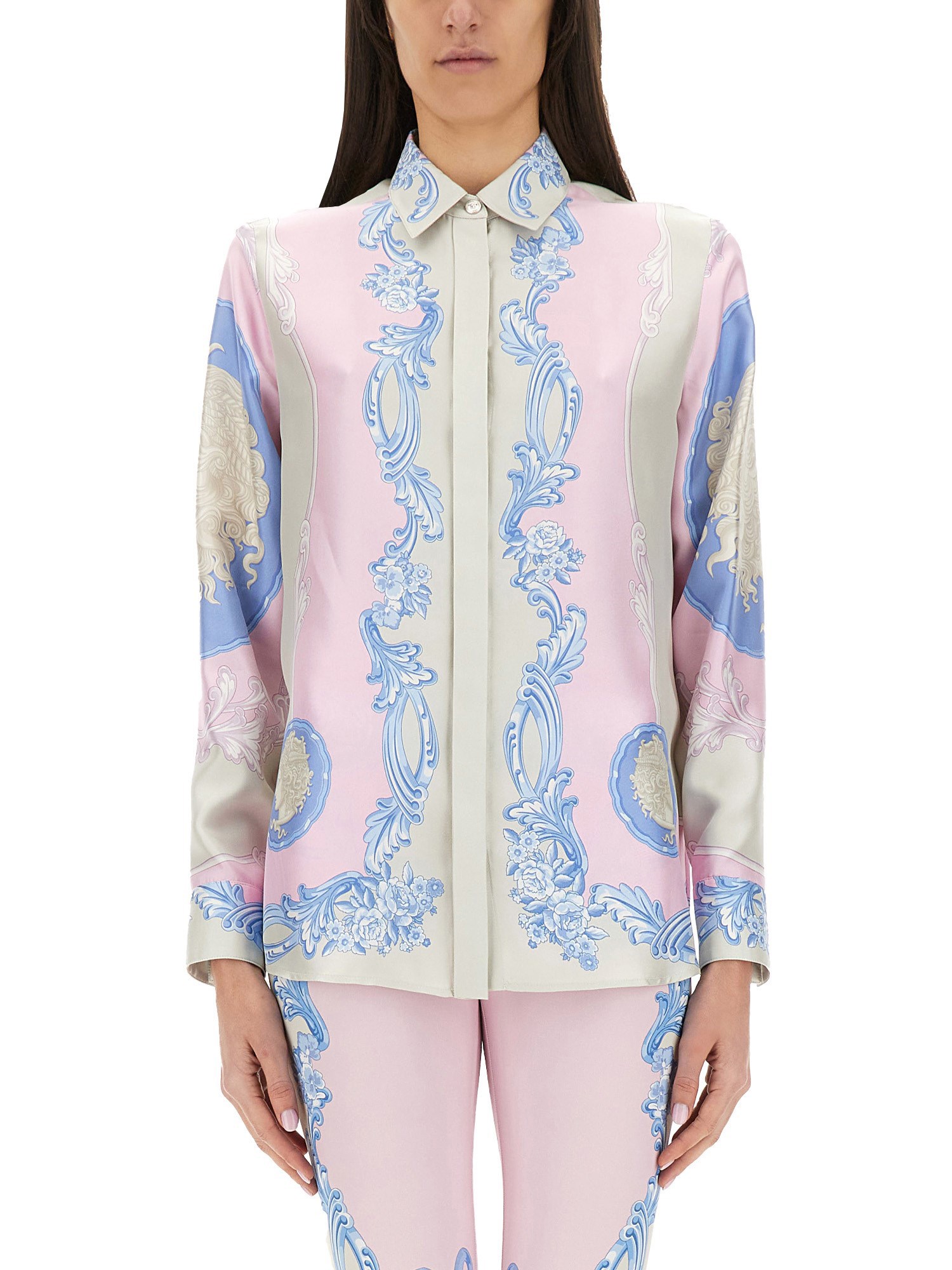 VERSACE SILK SHIRT "CAMEO" 