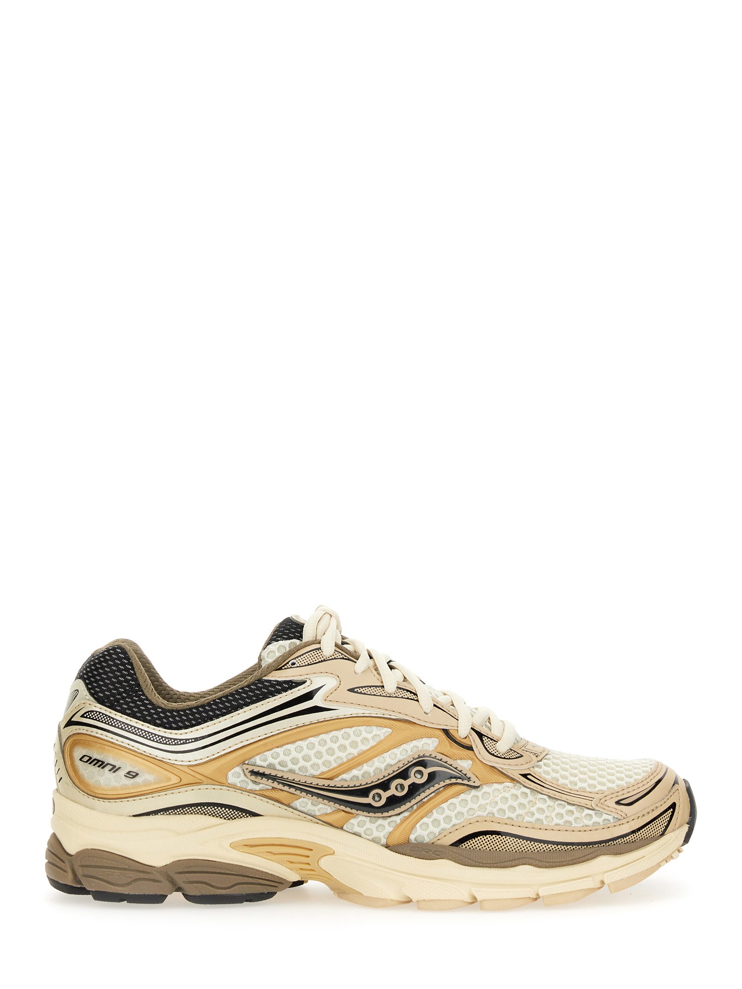 Saucony Progrid Omni 9 Running Sneakers In Gold