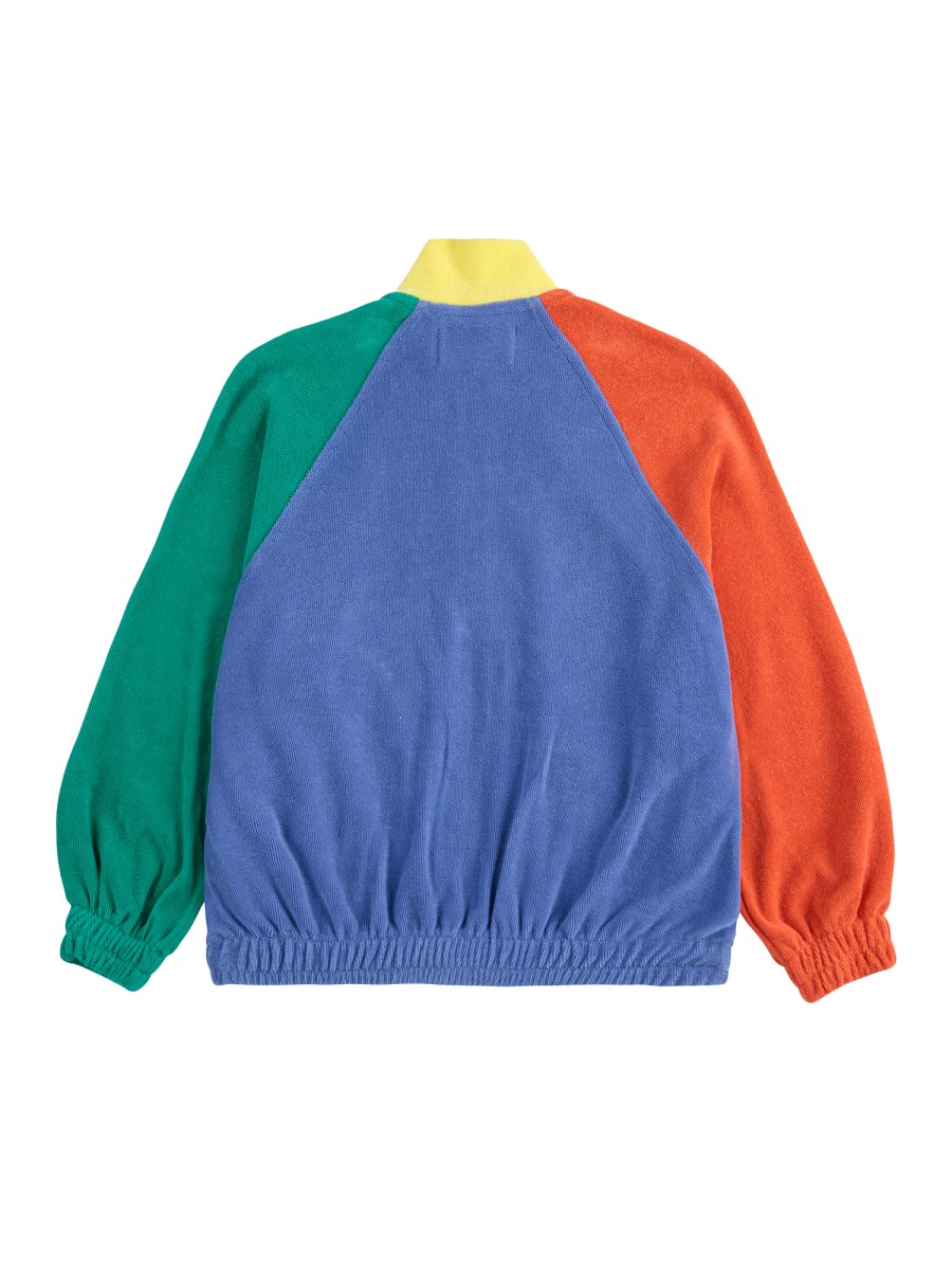 FELPA CON ZIP SMILING COLOR BLOCK