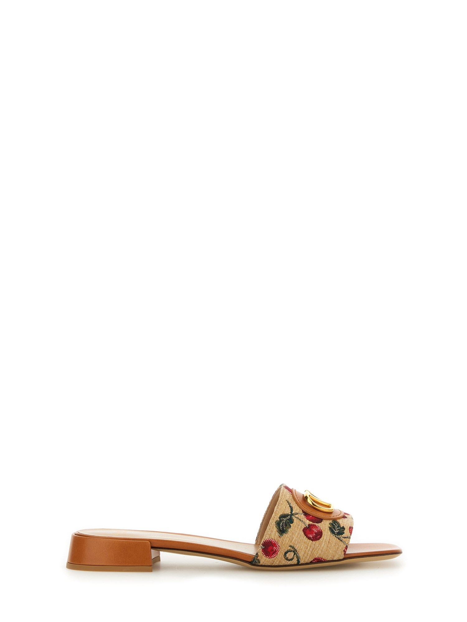 Valentino Garavani Vlogo Signature Slide Sandal In Multi