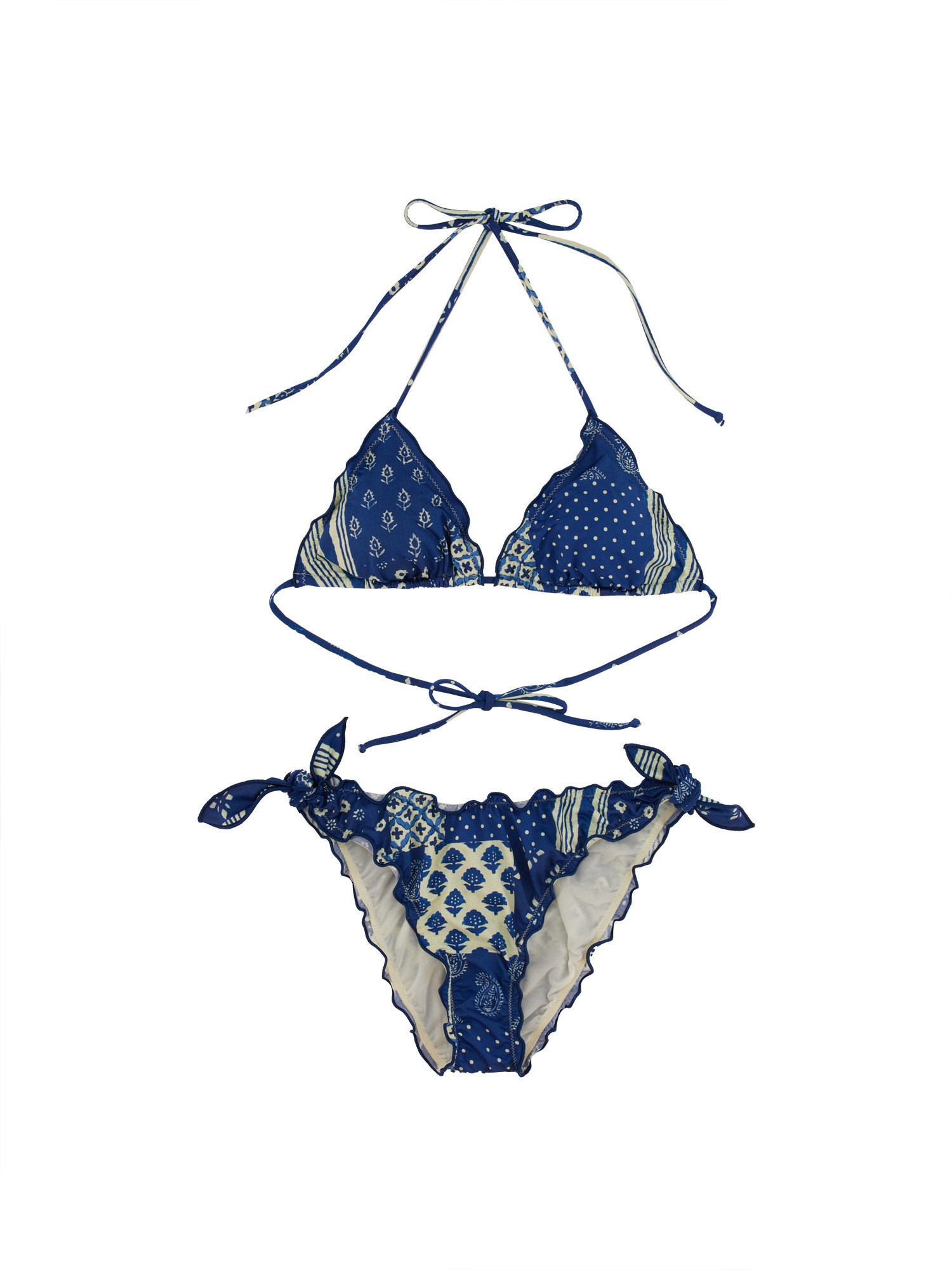 Mc2 Saint Barth Sarius Bikini Swimsuit In Blue