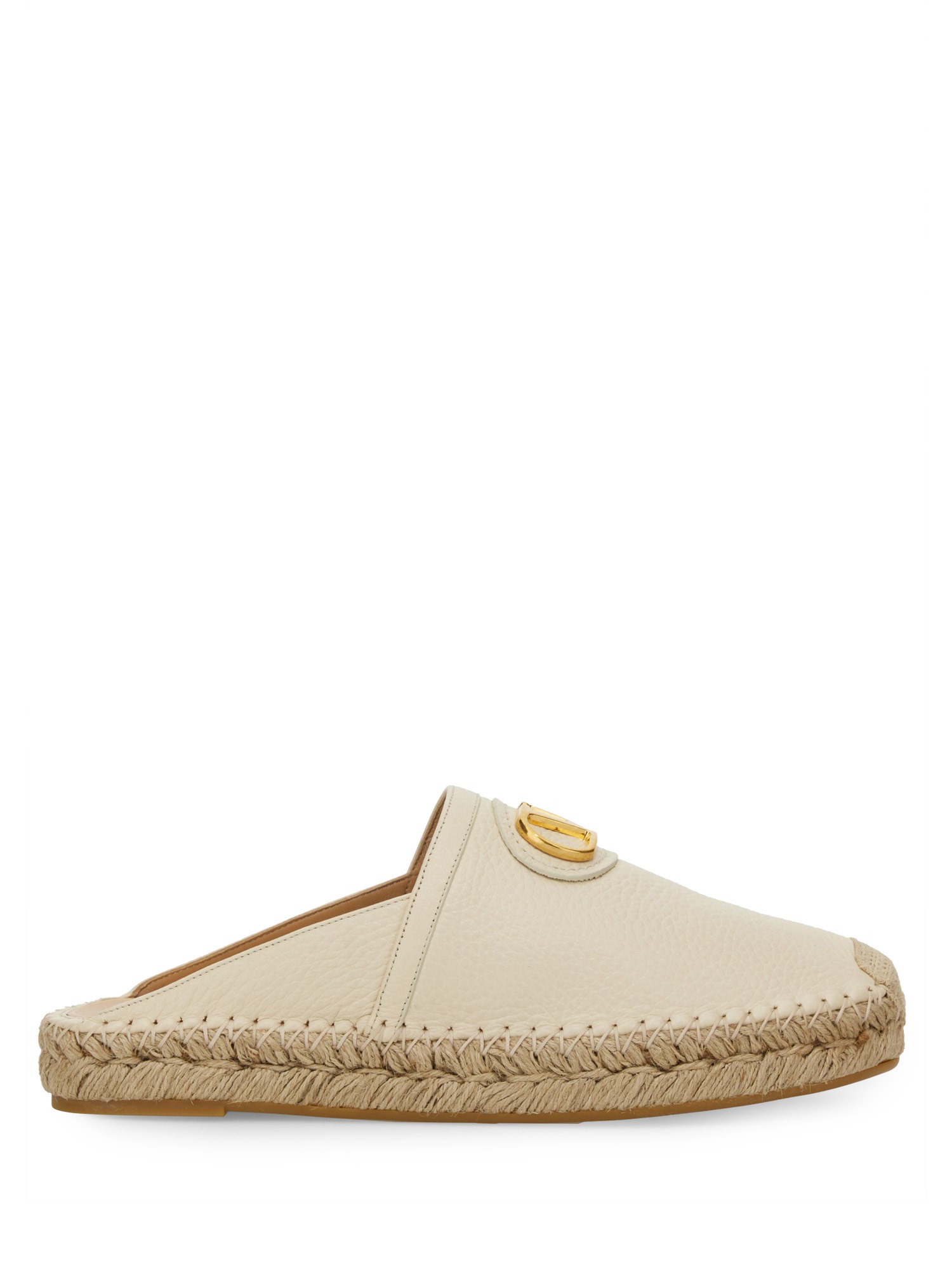 Shop Valentino Mule "vlogo Signature" In Ivory