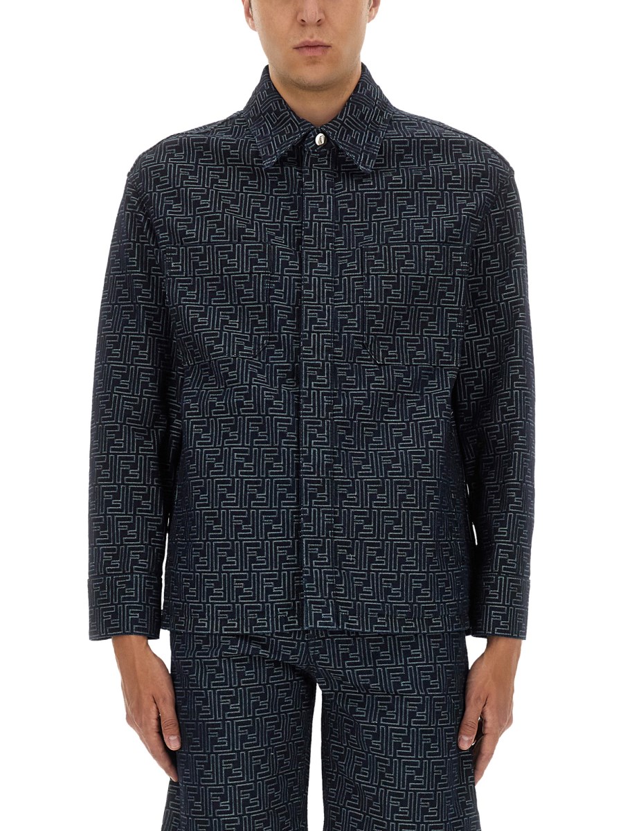 CAMICIA IN DENIM JACQUARD FF