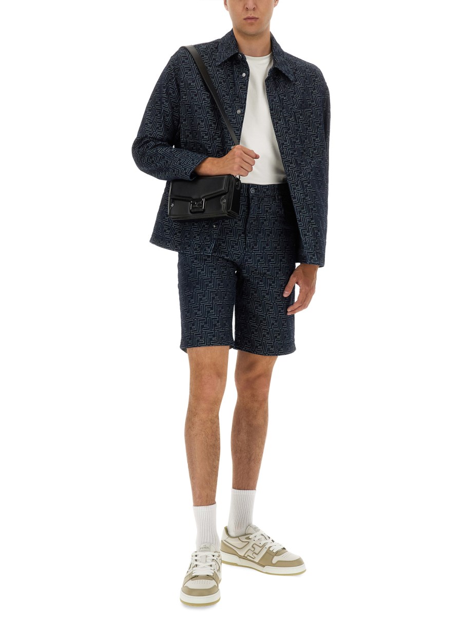 CAMICIA IN DENIM JACQUARD FF