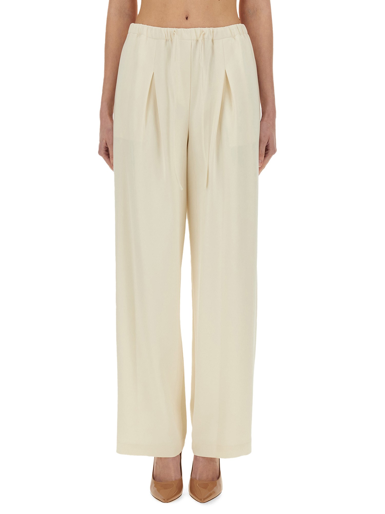パンツ Theory Pleated High-Waisted Pants With Relaxed Fit Theory Pleated High-Waisted Pants With Relaxed Fit | ShopSimon