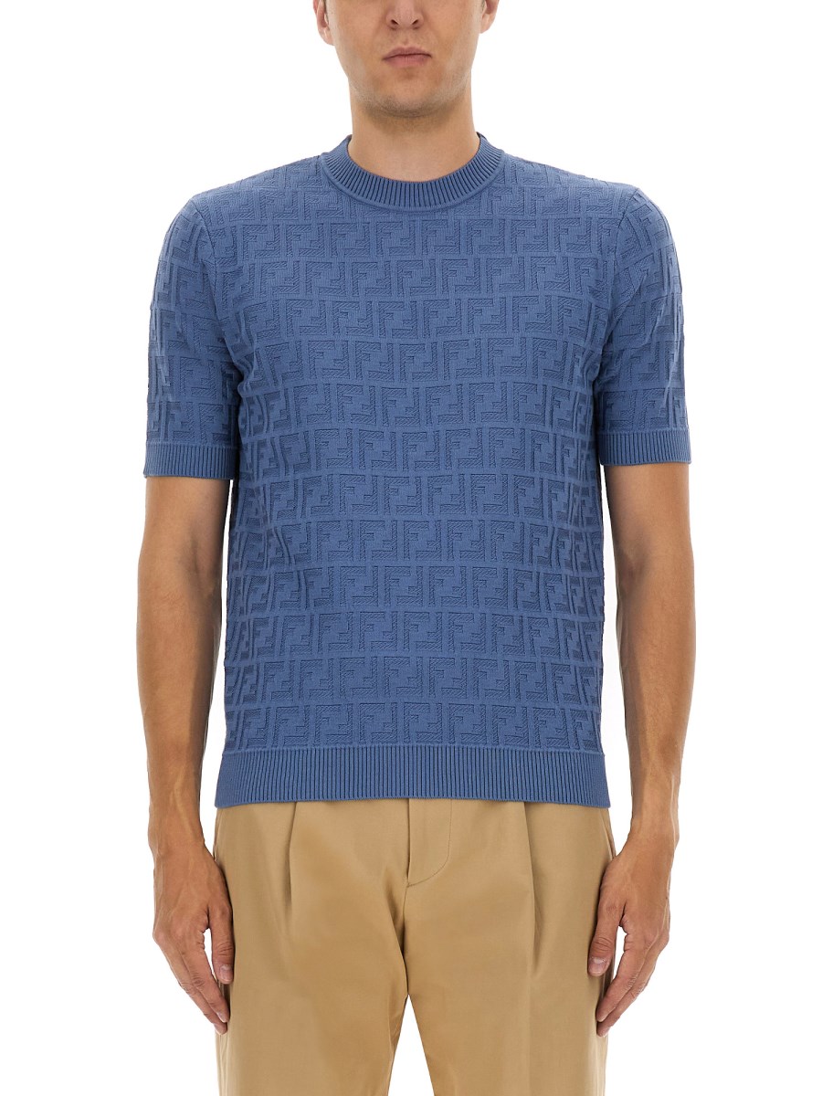 T-SHIRT IN MAGLIA DI COTONE FF