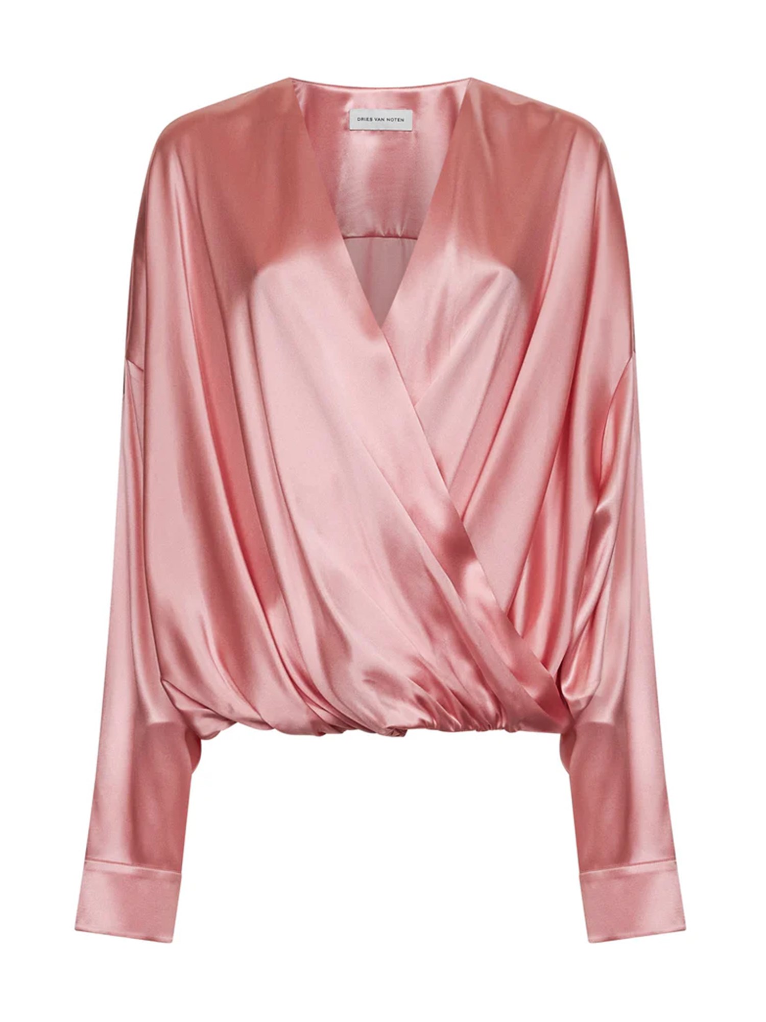 Dries Van Noten Draped Top In Pink