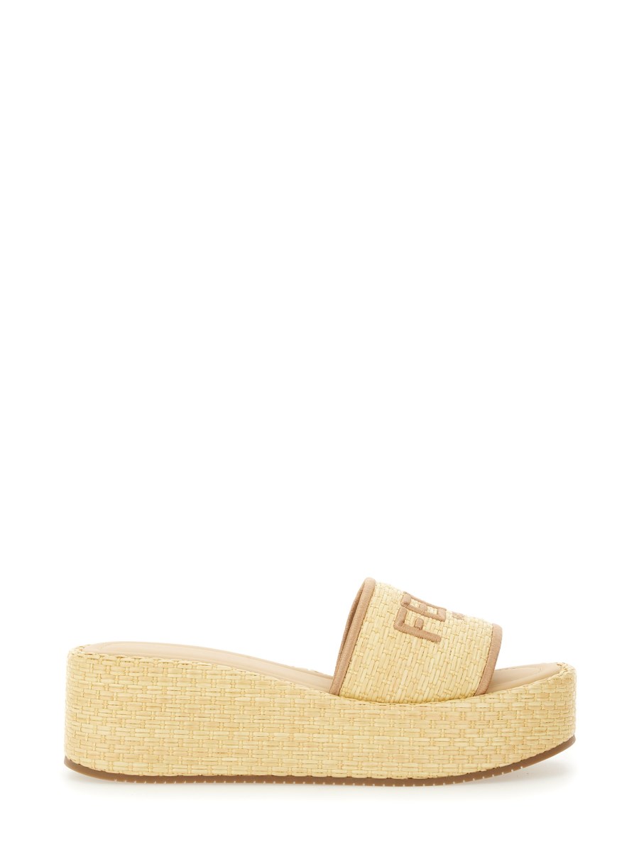 SANDALO FLATFORM SLIDE FENDI SUNSHINE