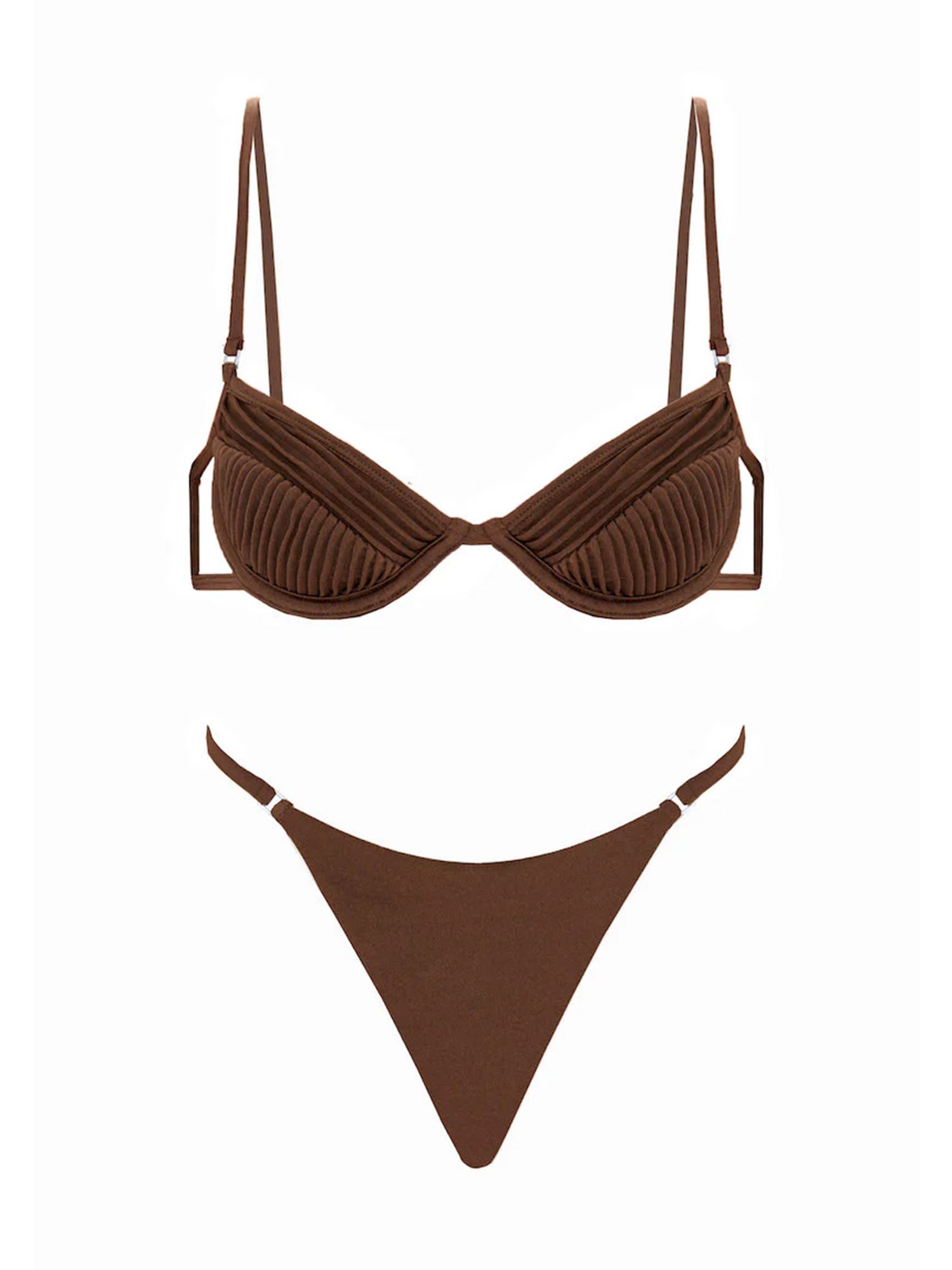 Selia Richwood "amy" Bikini Swimsuit In Brown