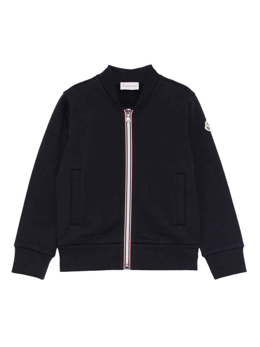 FELPA CON ZIP INTERA E PATCH LOGO