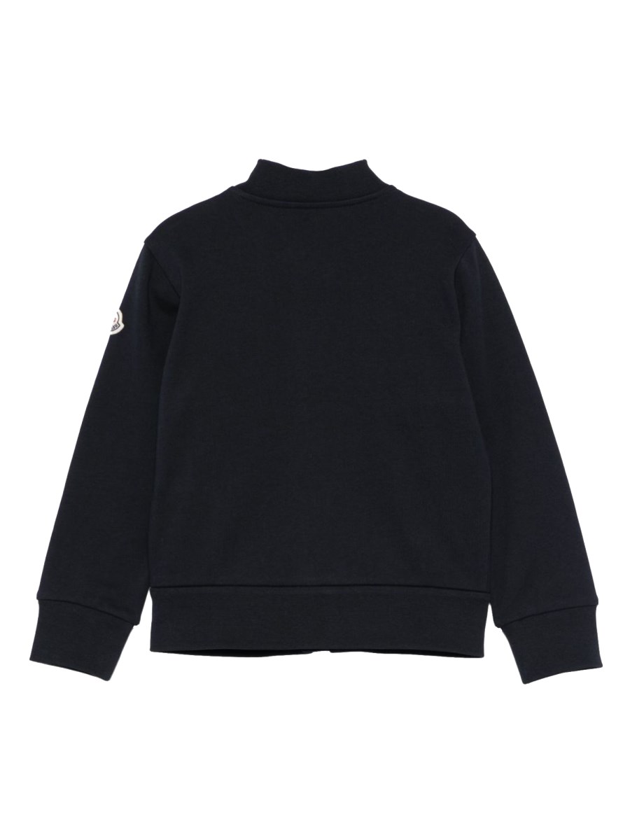 FELPA CON ZIP INTERA E PATCH LOGO
