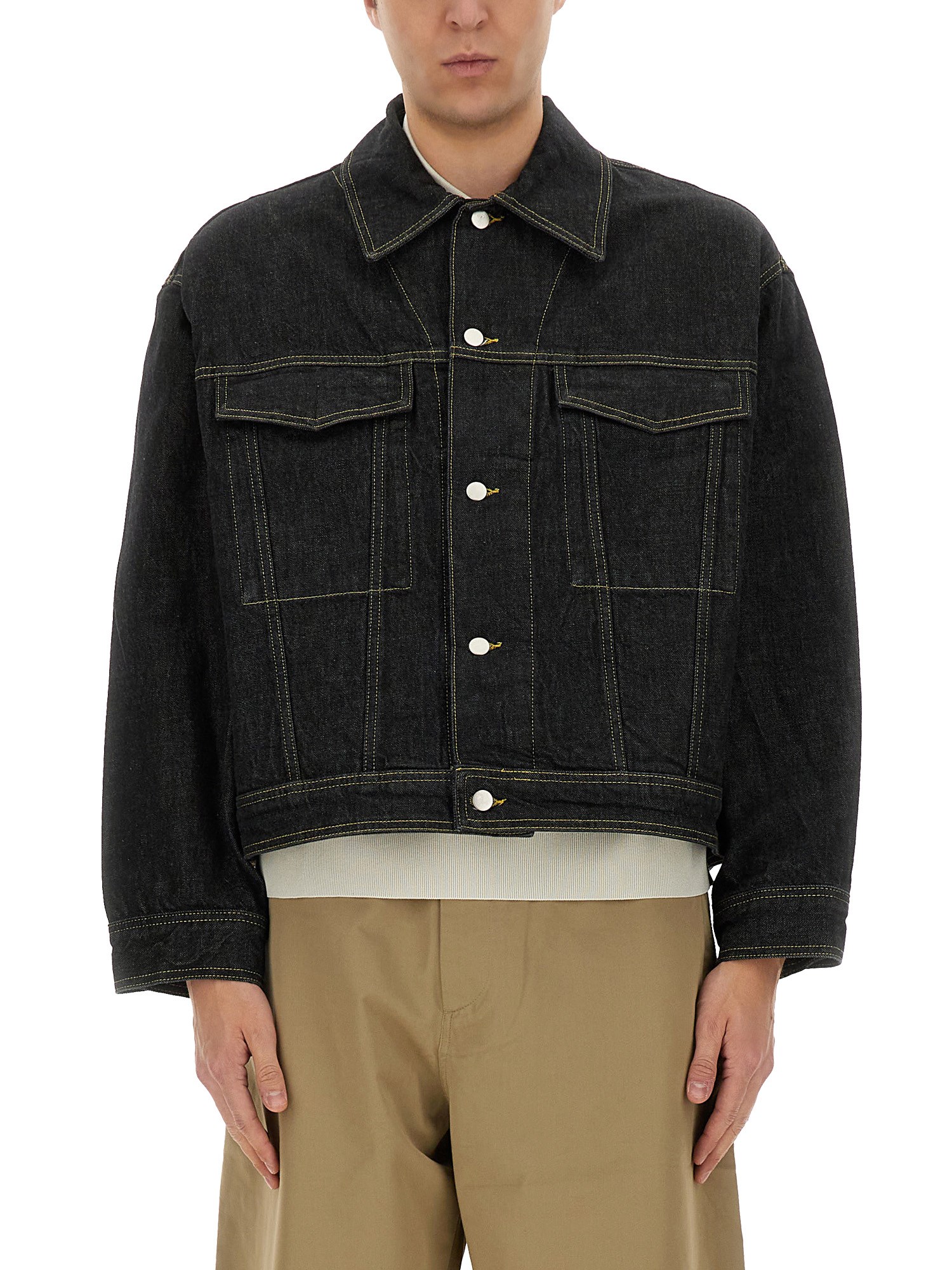 Studio Nicholson Klassische Jeansjacke In Black