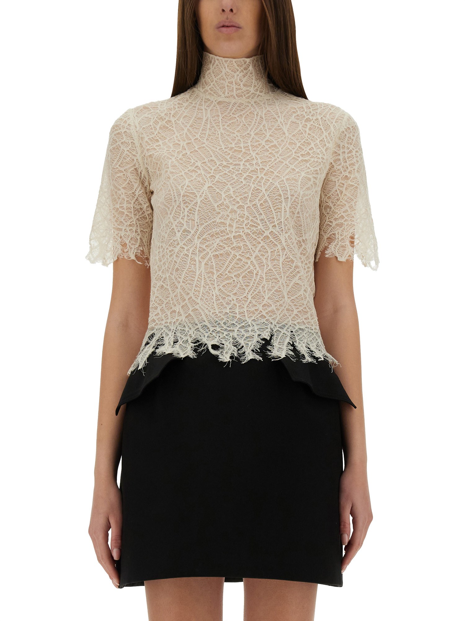 Spider web lace top - alexander mcqueen - Modalova