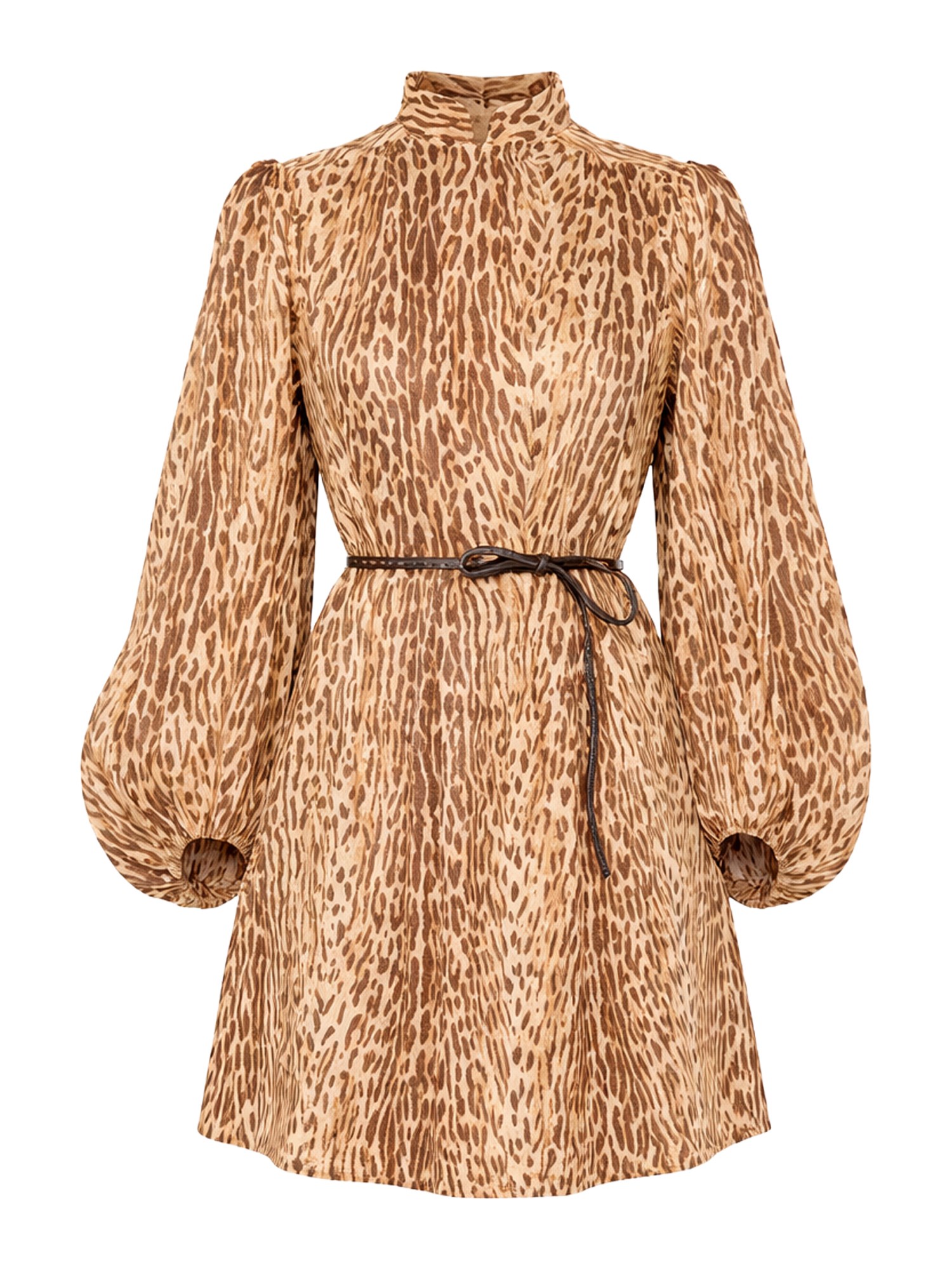 zimmermann animal print mini dress