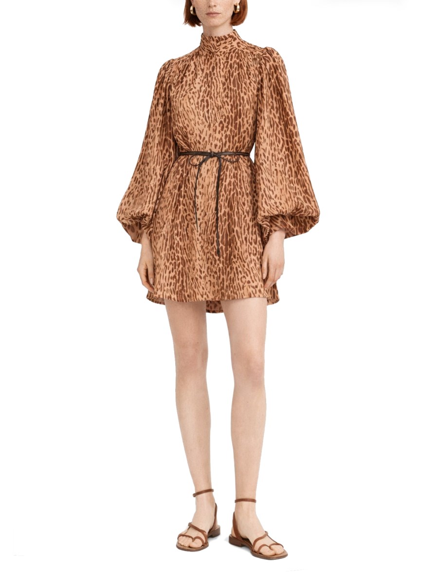 MINI ABITO CON STAMPA ANIMALIER