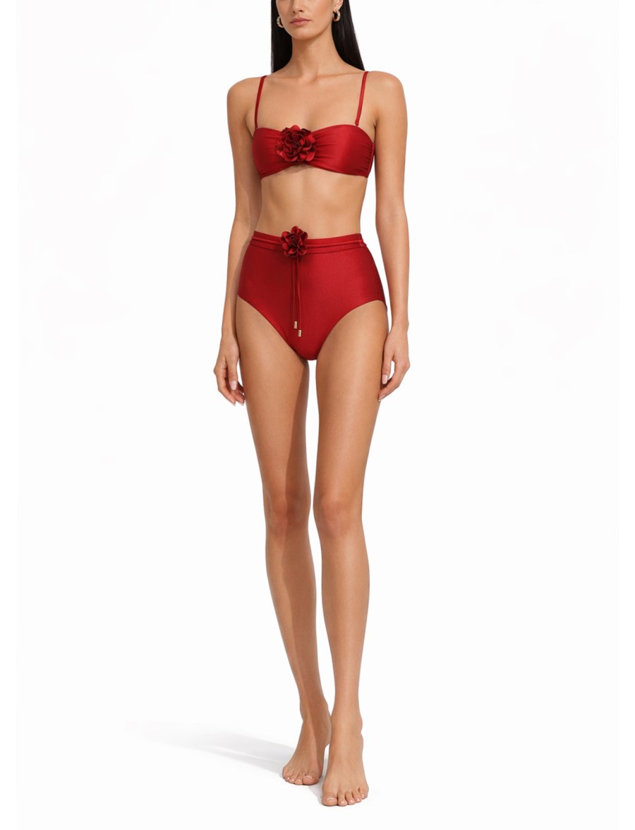 TOP BIKINI CON FIORE CASCADIAN